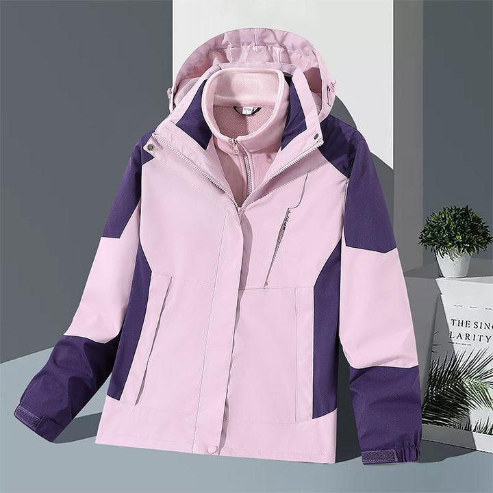 Men's windproof softshell jacket with integrated microfleece inner layer and adjustable hood Mune Fashion