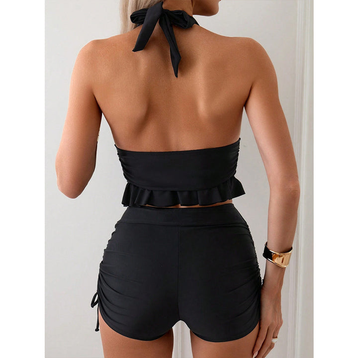 Women's swimsuit with frilly top and high waist Mune Fashion