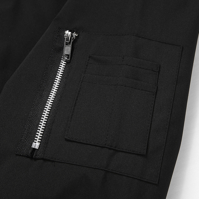 Men's Stylish Bomber Jacket with Zipper and Practical Pockets Mune Fashion