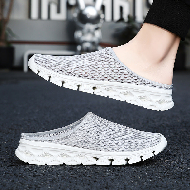Unisex nan breathable mesh mule shoe with flexible honeycomb outsole and ergonomic footbed Mune Fashion