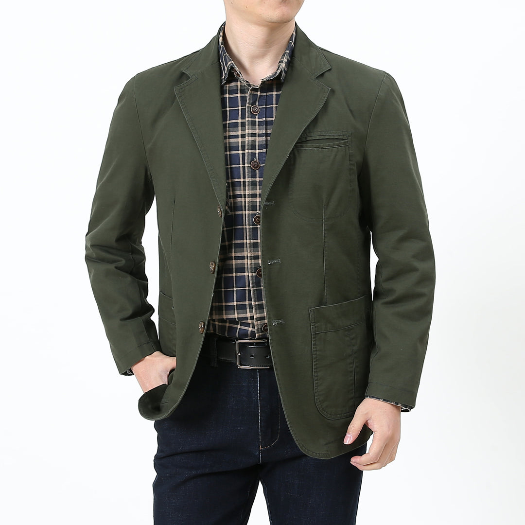 Men's Elegant and Comfortable Cotton Blazer Mune Fashion
