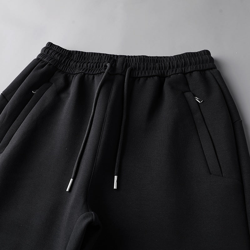 Men's Two-Piece Sporty Training Set with Stand Collar Zip Jacket & Tapered Jogging Pants Mune Fashion