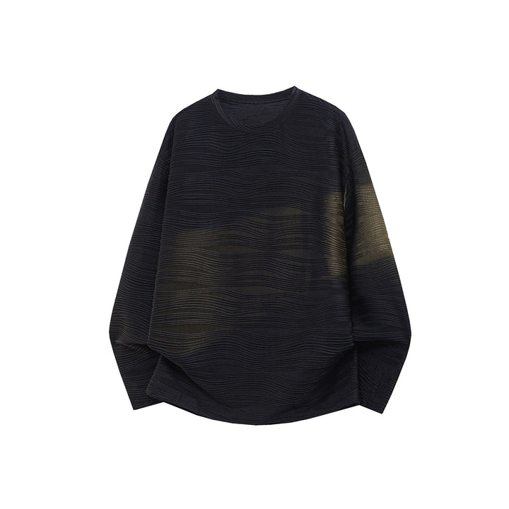 Unisex Oversize Wave Structure Sweatshirt with Round Neck Mune Fashion