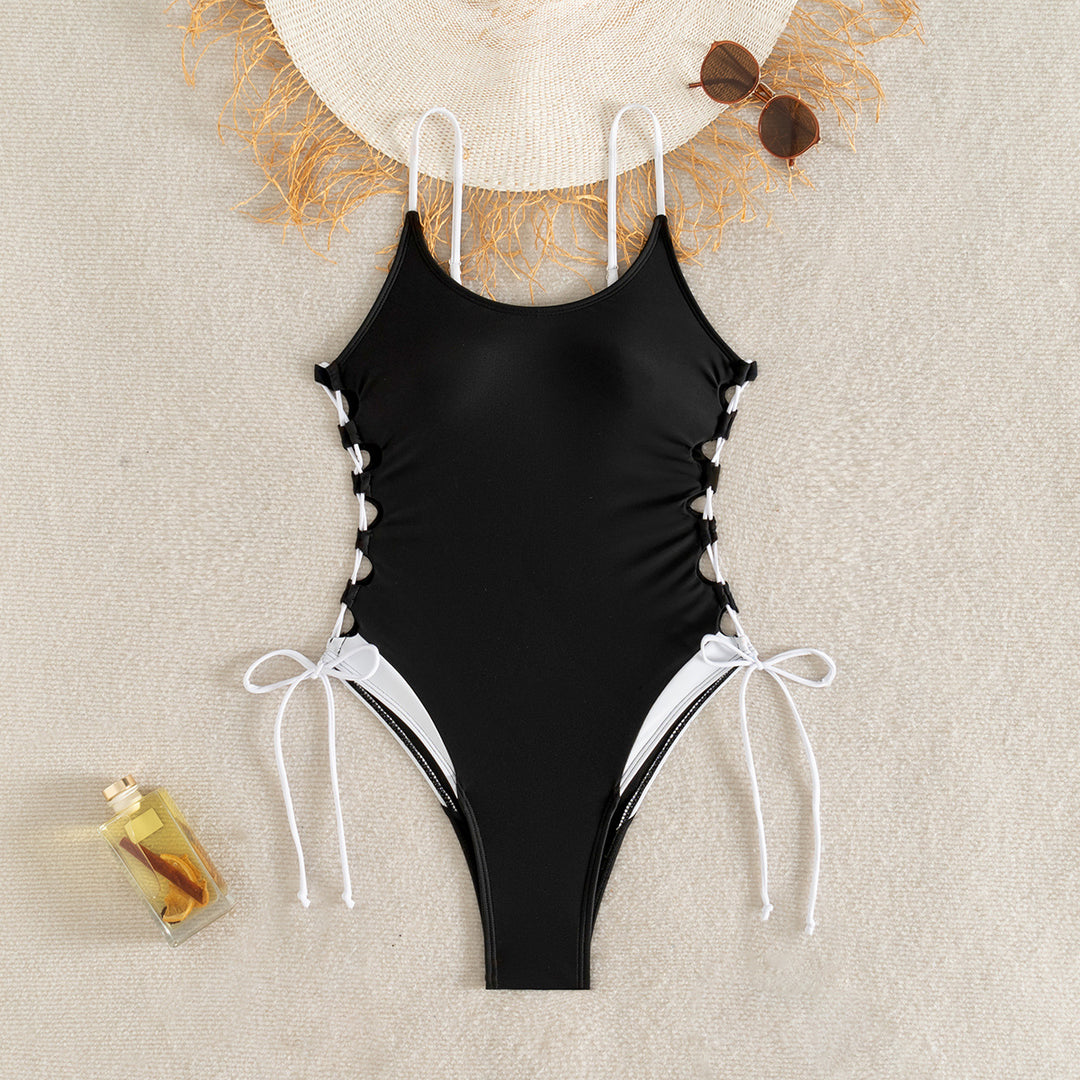 Women's Sporty Jumpsuit with Adjustable Lace Details Mune Fashion
