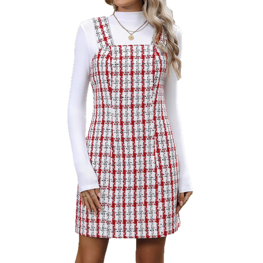 Women Checked Mini Dress Mune Fashion