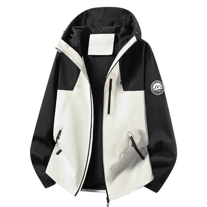 Unisex ultralight waterproof hooded jacket with welded seams and chest zipper Mune Fashion