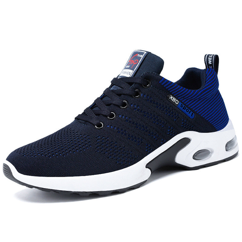 Men's breathable lightweight knitted sneakers with air cushion and non-slip outsole Mune Fashion