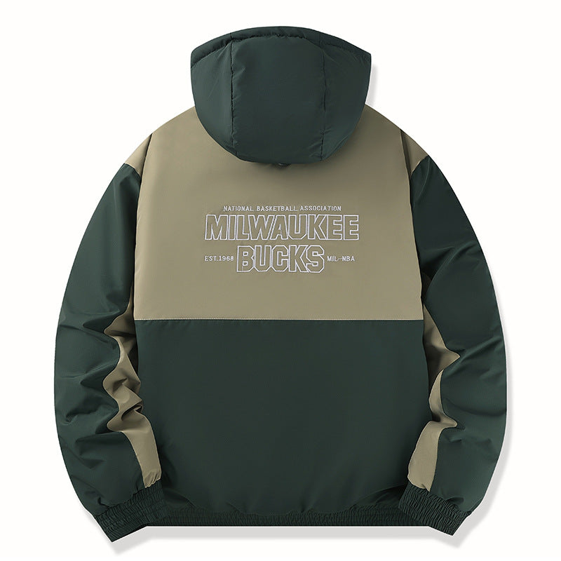 Men's sporty transitional jacket with high collar Mune Fashion