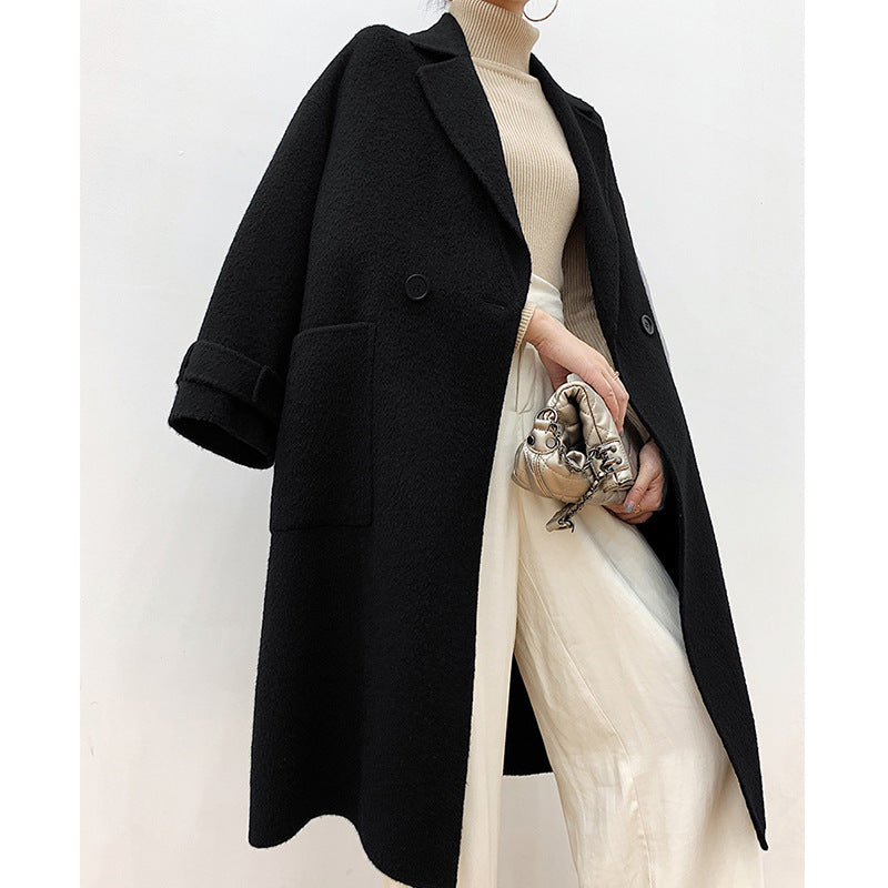 Women Elegant and Comfortable Wool Coat Mune Fashion