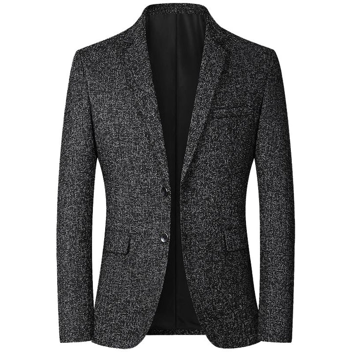Men's Tweed Blazer Slim Fit with Notched Lapel Mune Fashion