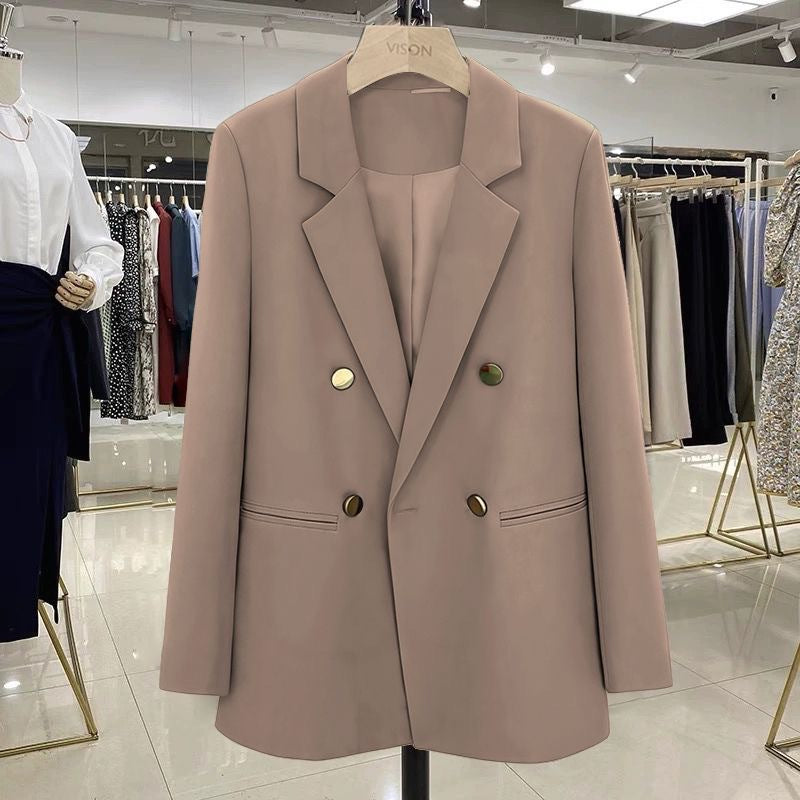 Ladies Stylish Double-Breasted Blazer Mune Fashion