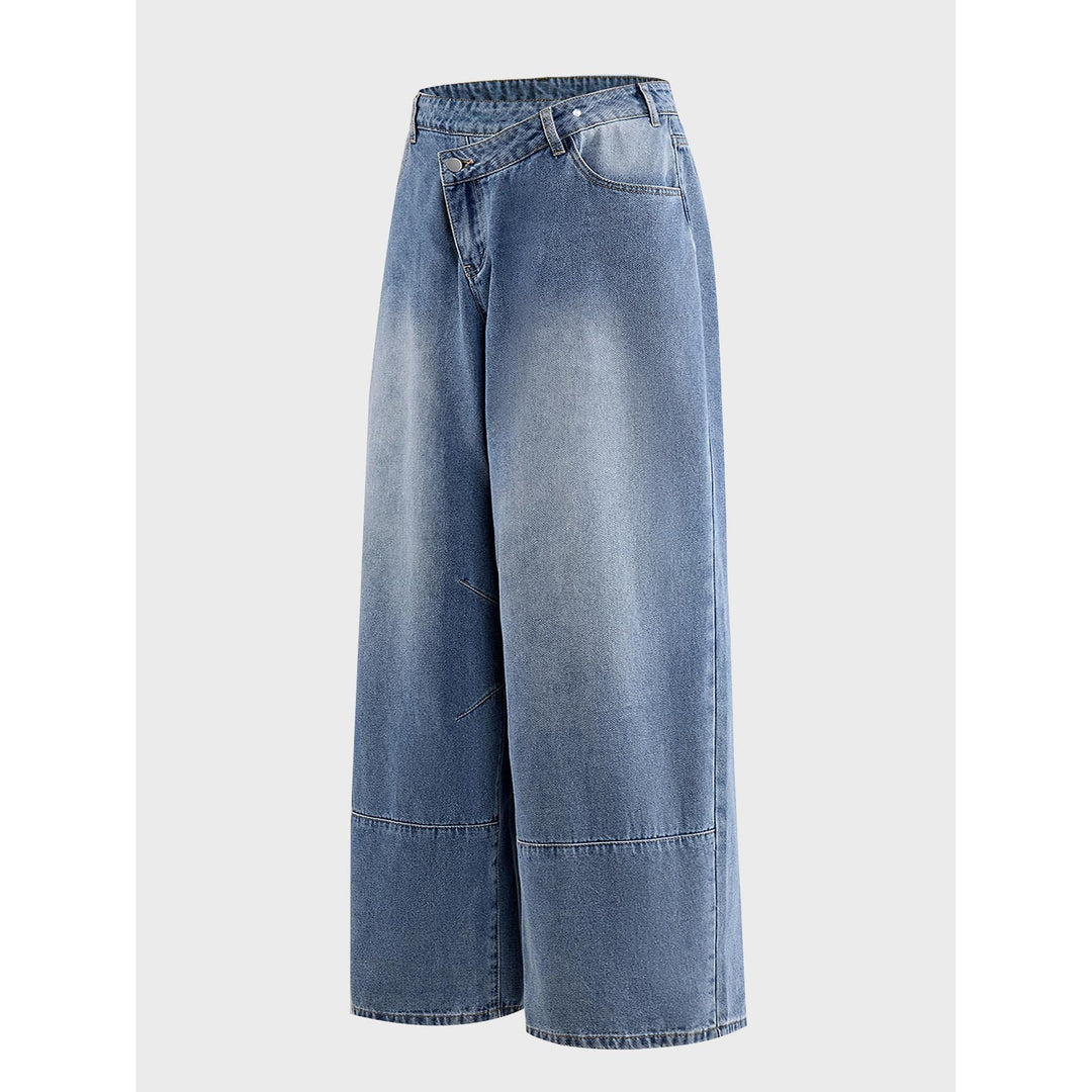 Women Wide Denim Pants Mune Fashion
