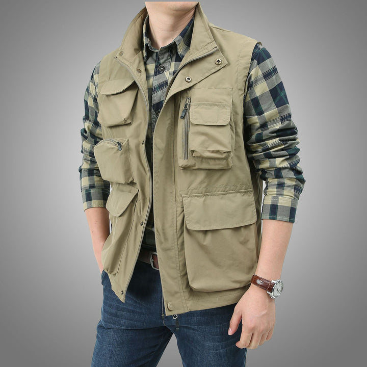 Men's Versatile Outdoor Vest with Practical Pockets Mune Fashion