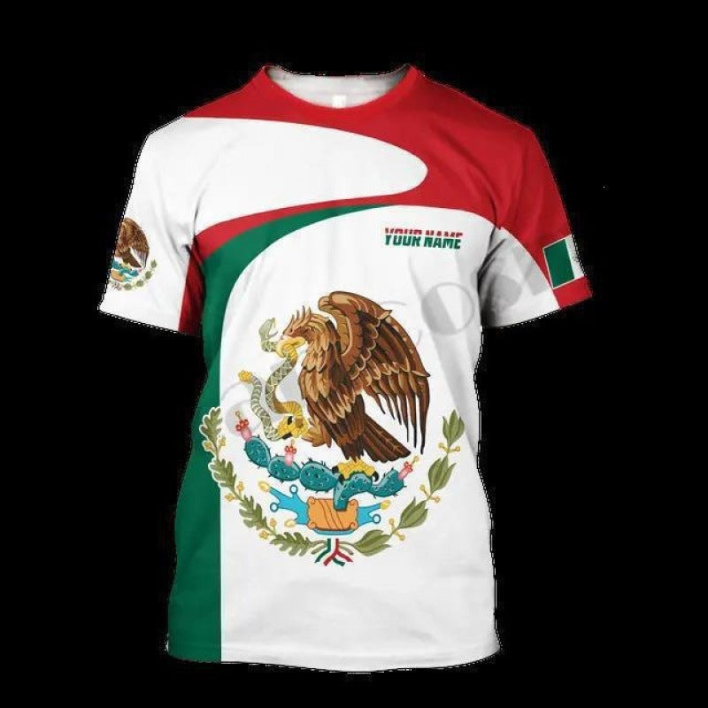 Unisex nan customizable fan jersey with back print, breathable functional fabric and Mexico crest Mune Fashion