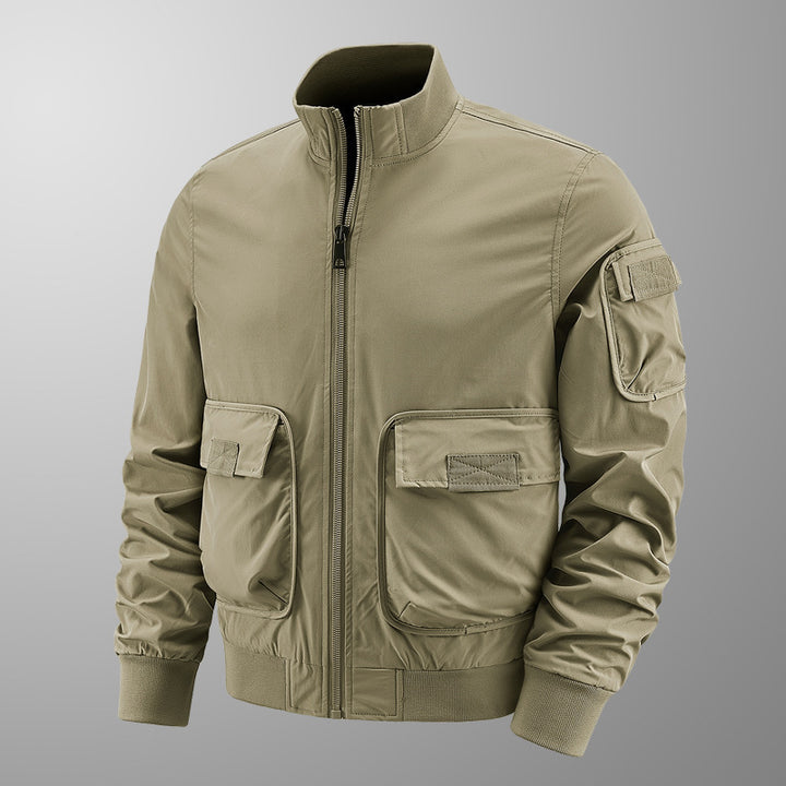 Men's lightweight transitional jacket with many pockets Mune Fashion