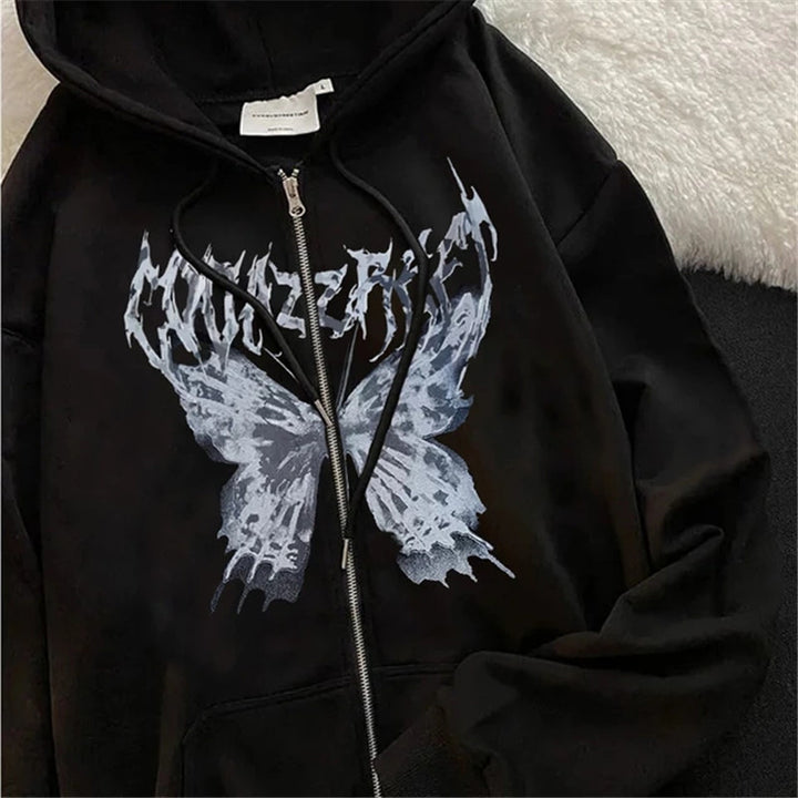 Women oversized zip hoodie with extended hem soft fleece lining and kangaroo pockets Mune Fashion