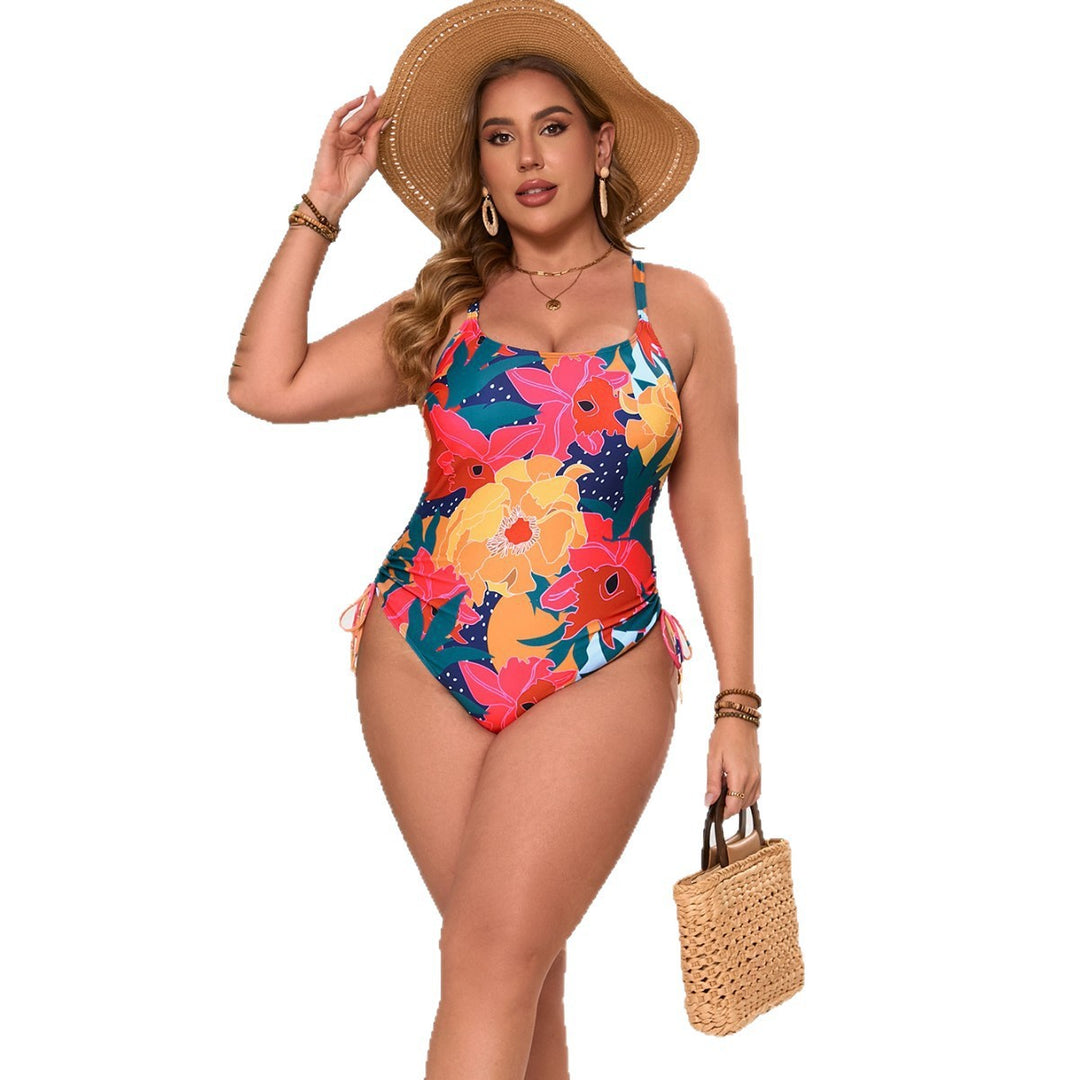 Women’s one-piece swimsuit with floral design and adjustable straps Mune Fashion