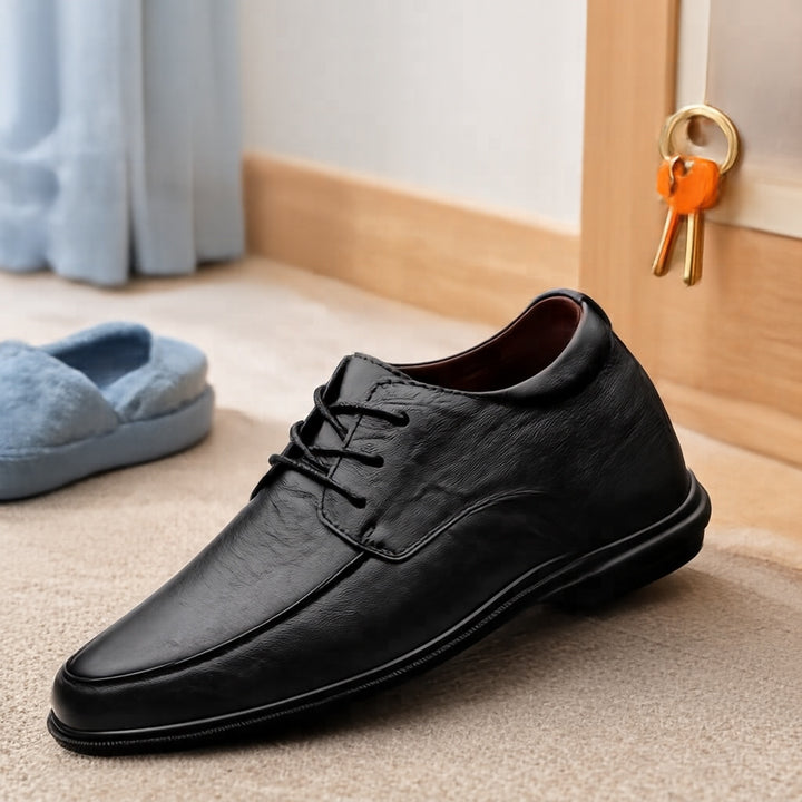 Men's Elegant Leather Lace-Up Shoes Mune Fashion