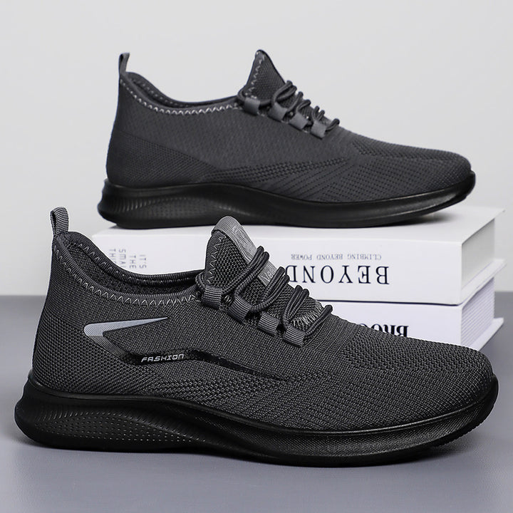 Men's breathable knit sneakers with sock-like shaft and flexible comfort sole Mune Fashion