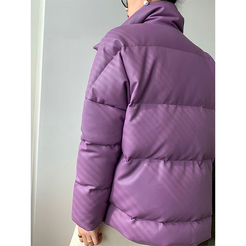 Ladies Fashion Transitional Jacket with High Collar Mune Fashion