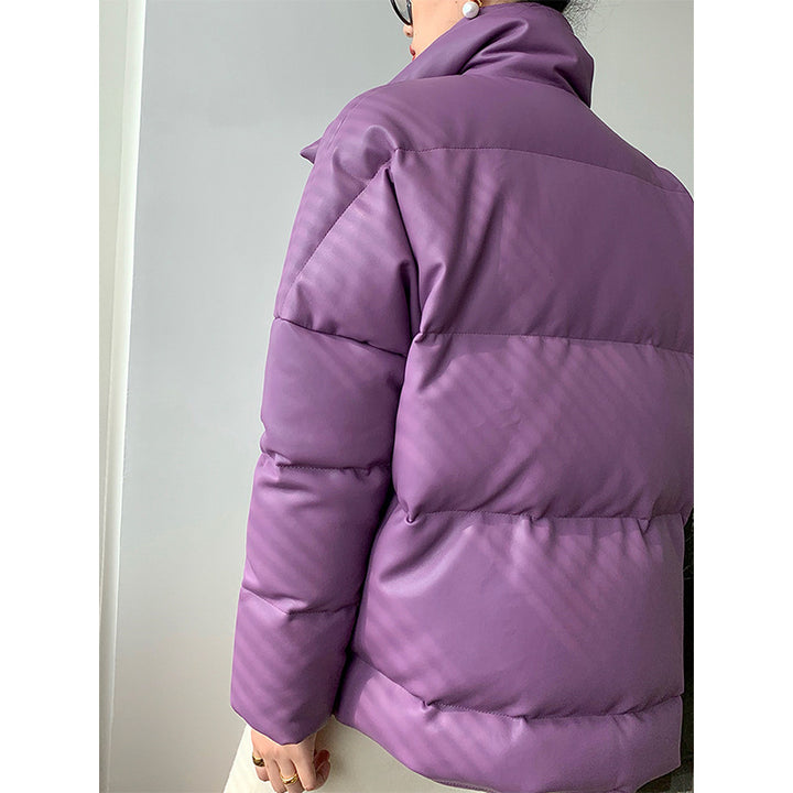 Ladies Fashion Transitional Jacket with High Collar Mune Fashion
