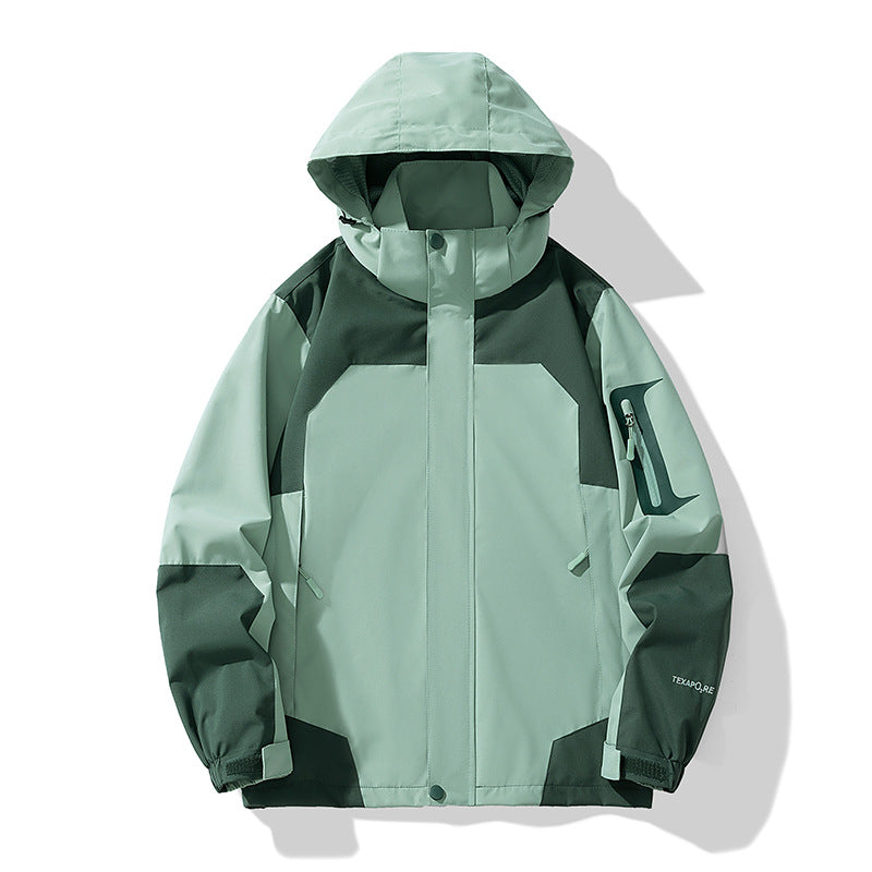 Men's nano windproof softshell outdoor jacket with adjustable hood, zippered arm pocket, and breathable membrane Mune Fashion