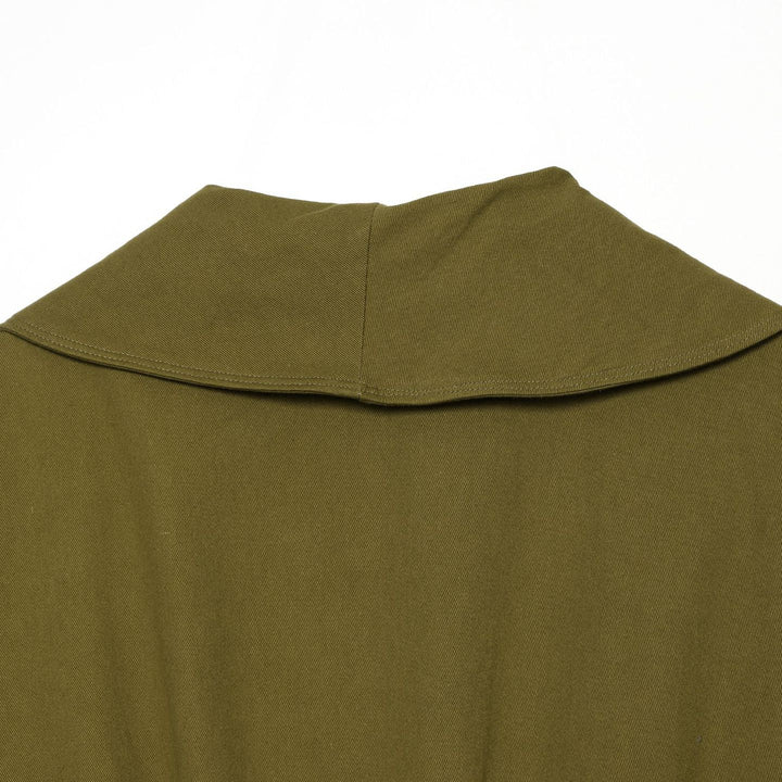 Women's short jacket with wide sailor collar, balloon sleeves, and asymmetrical buckle closure Mune Fashion