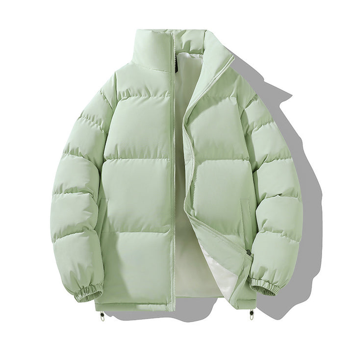 Men's insulated quilted jacket with high collar