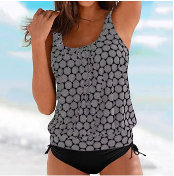 Women's Tankini with elastic waistband and gathered top Mune Fashion