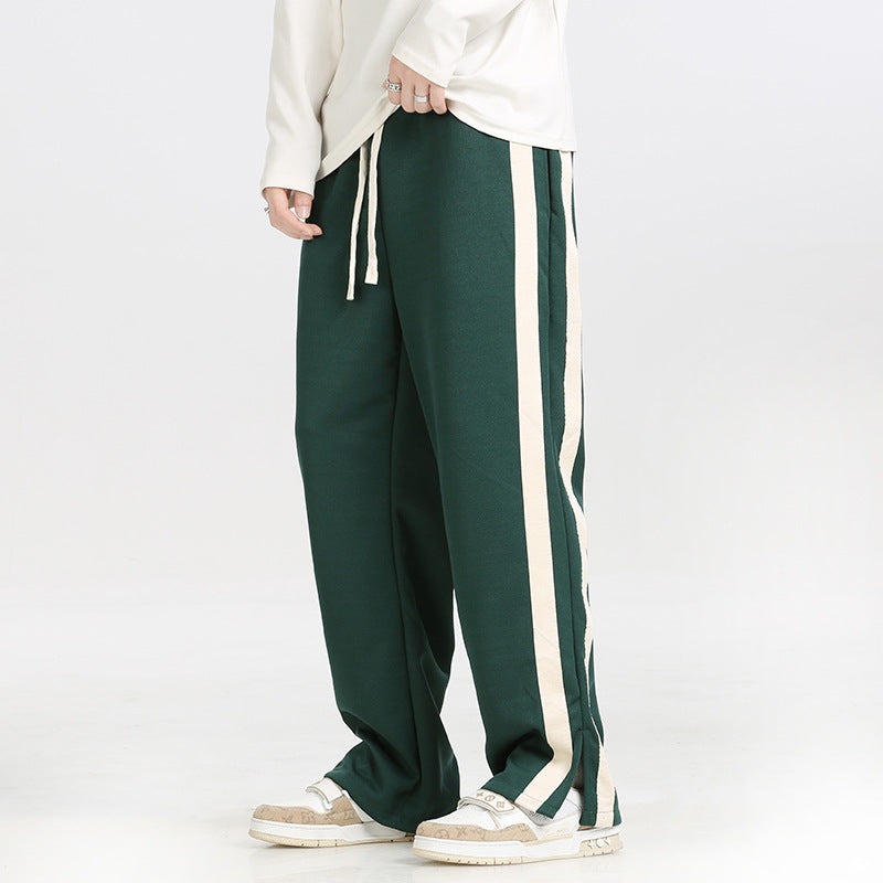 Men's Sporty Lounge Pants with Side Stripes Mune Fashion