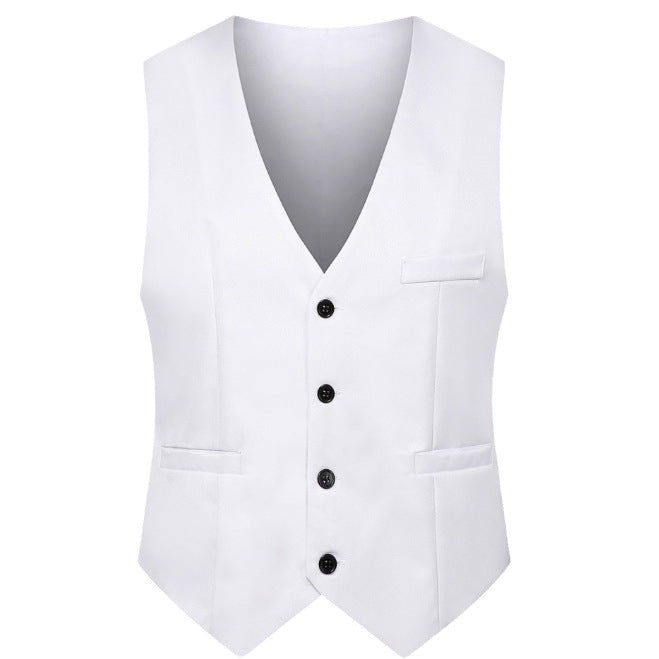 Men's Elegant Business Vest with V-Neck and Tailored Silhouette Mune Fashion