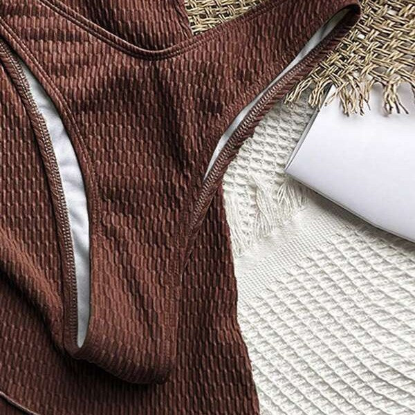 Women's bikini set with sophisticated wrap design and elegant halter straps Mune Fashion