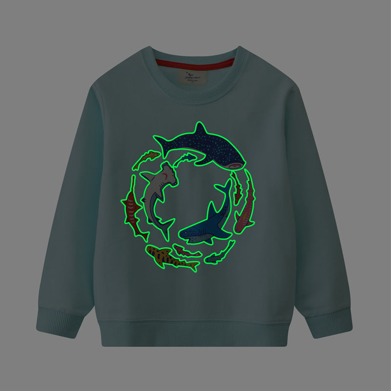 Boys sweatshirt with colorful shark motif Mune Fashion
