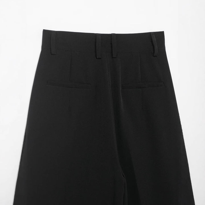 Women's Culotte Pants with Wrap Front and Wide Leg Mune Fashion
