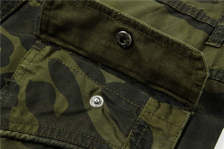 Men's cargo pants in utility style with reinforced knees, multiple pockets and drawstring waistband Mune Fashion
