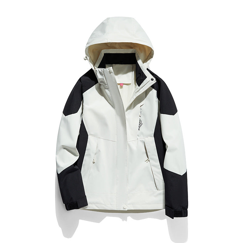 Women's two-layer softshell outdoor jacket with removable fleece inner layer and hood Mune Fashion