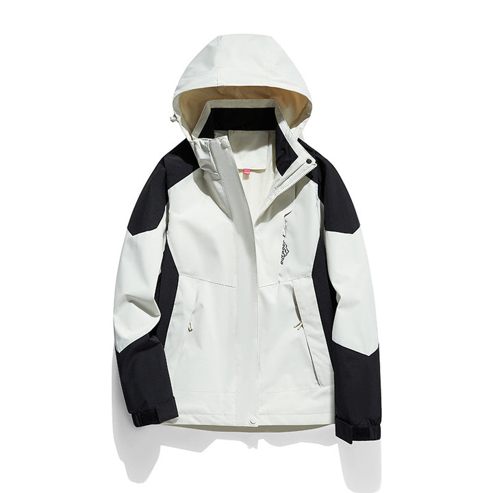 Women's two-layer softshell outdoor jacket with removable fleece inner layer and hood Mune Fashion