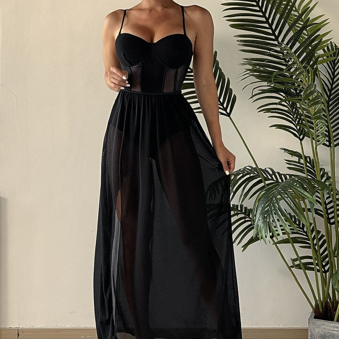 Women Transparent Summer Dress Mune Fashion