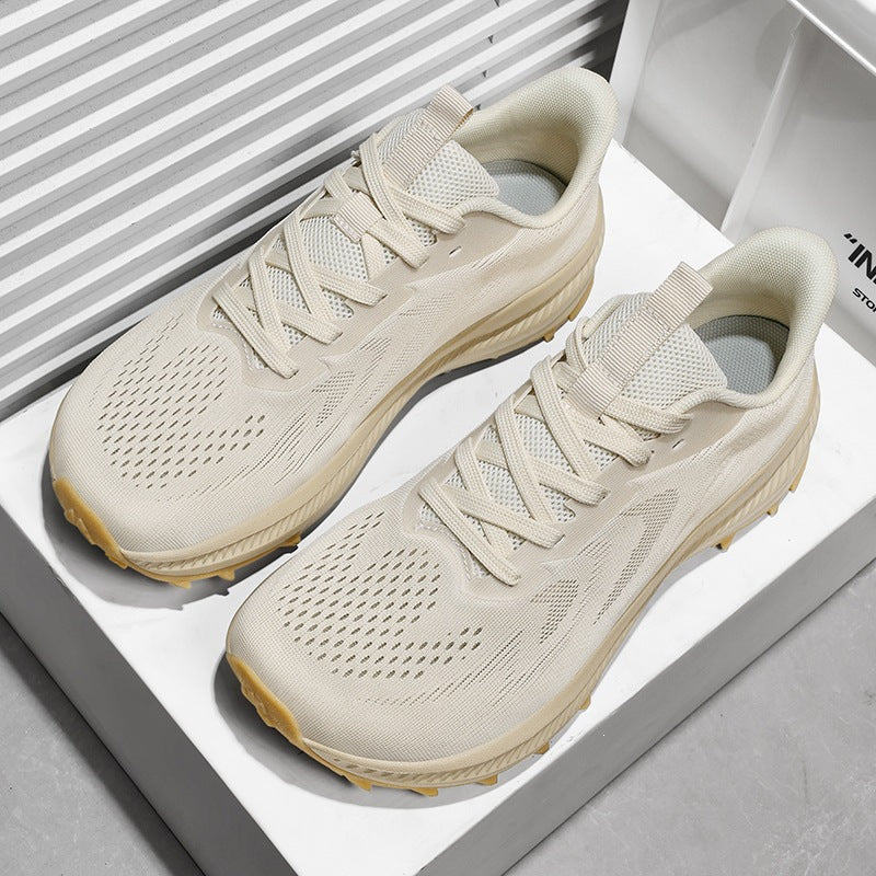 Unisex nan lightweight knit trekking sneakers with pronounced profile sole and reactive cushioning Mune Fashion
