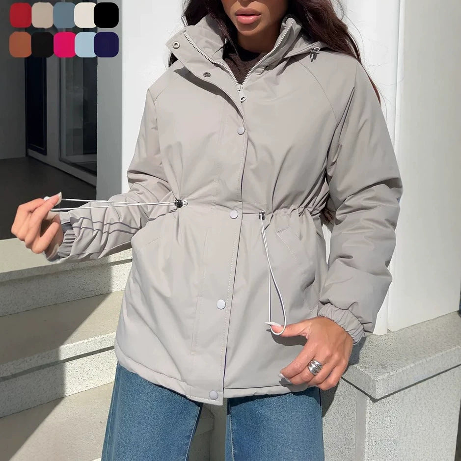Women’s functional jacket with adjustable waistband