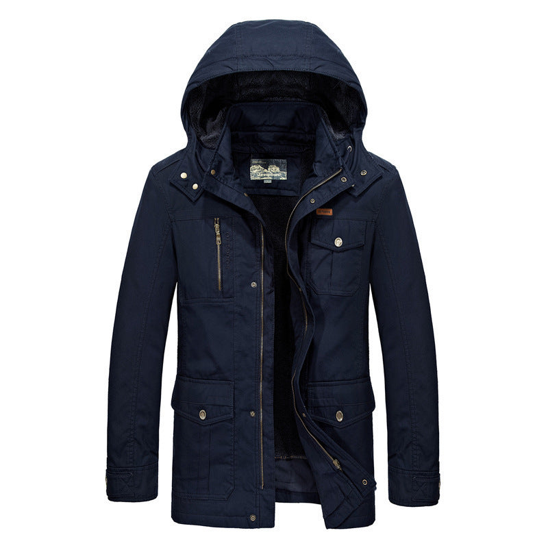 Men's field parka with teddy lining and adjustable hood Mune Fashion