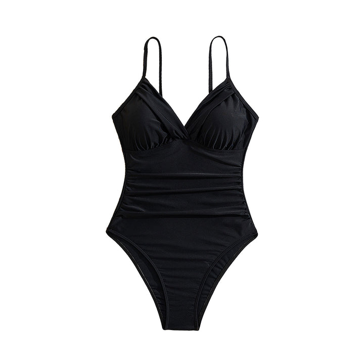 Women Elegant Swimsuit with Deep Neckline Mune Fashion