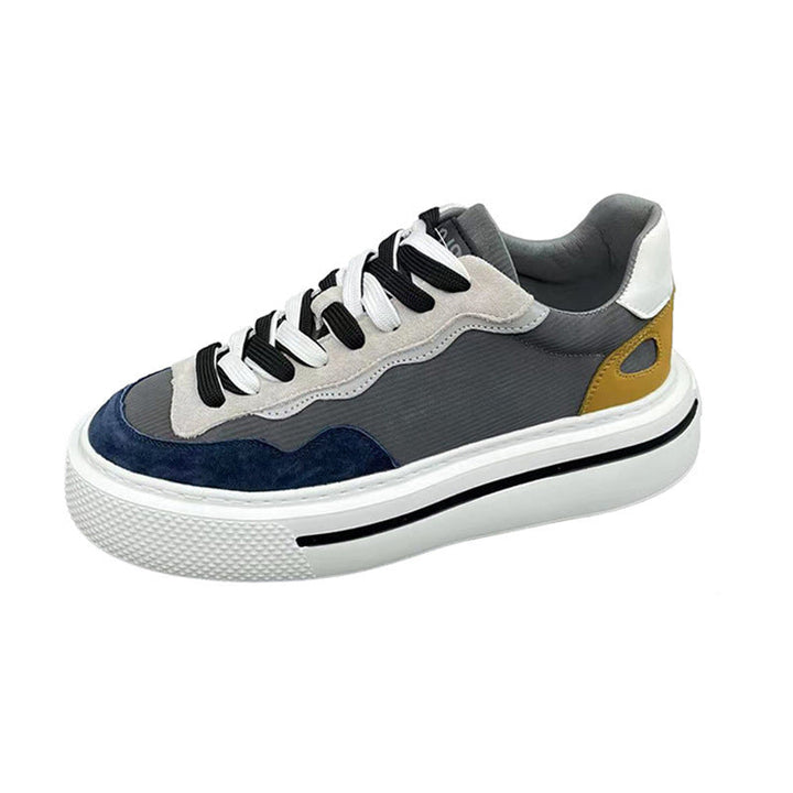 Women's Stylish Sneakers with High Platform Sole and Breathable Structure Mune Fashion