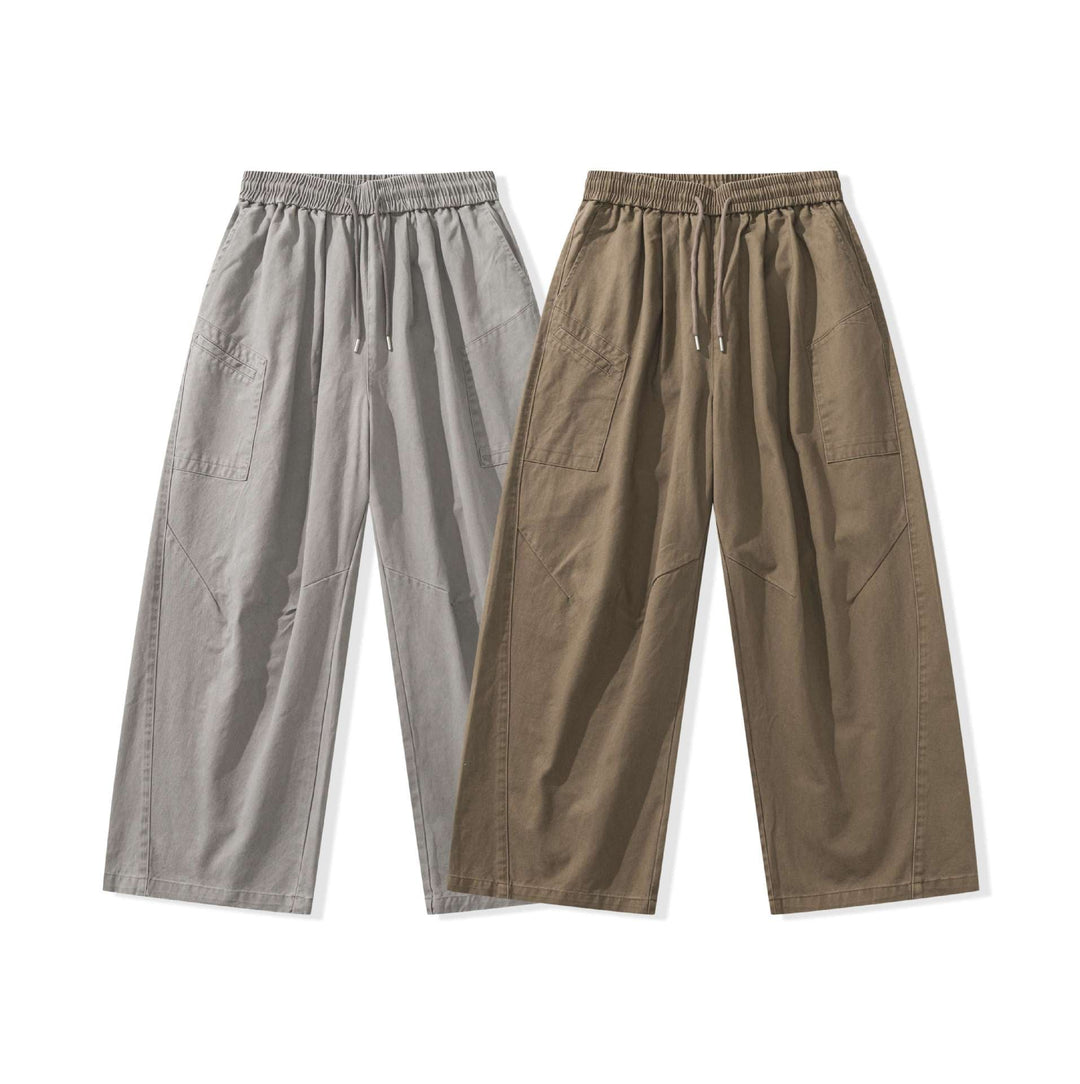 Women's loose Cargo pants with elastic waistband and drawstring Mune Fashion
