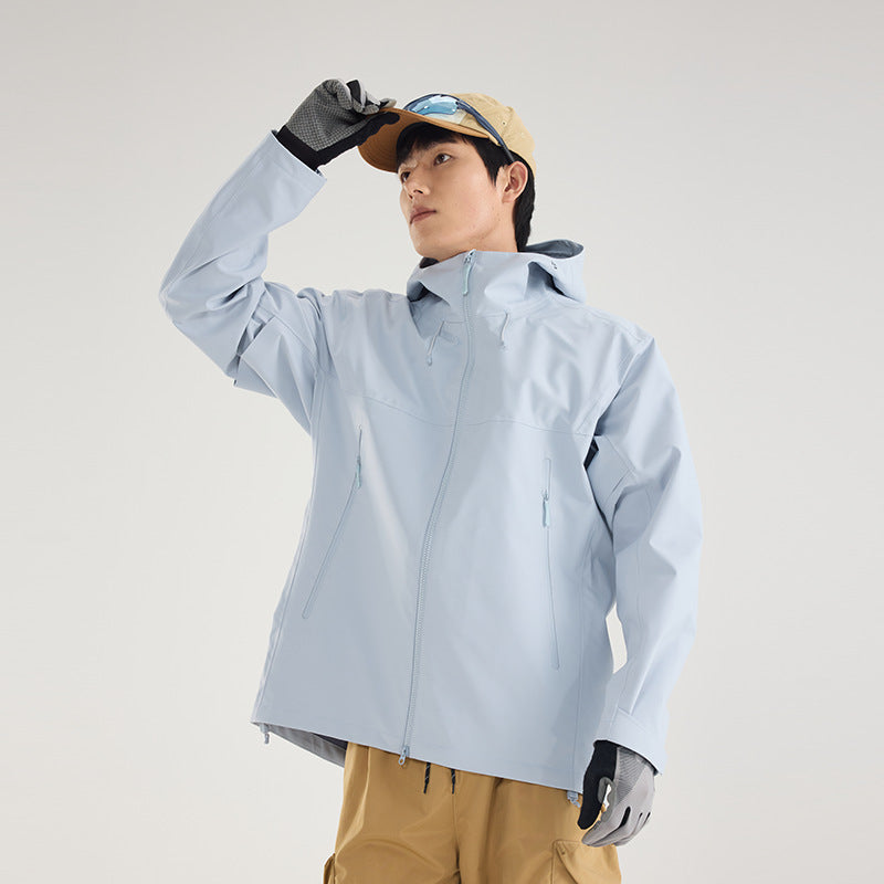 Women's Lightweight Technical Rain Jacket in Oversized Utility Cut with Adjustable Hood Mune Fashion