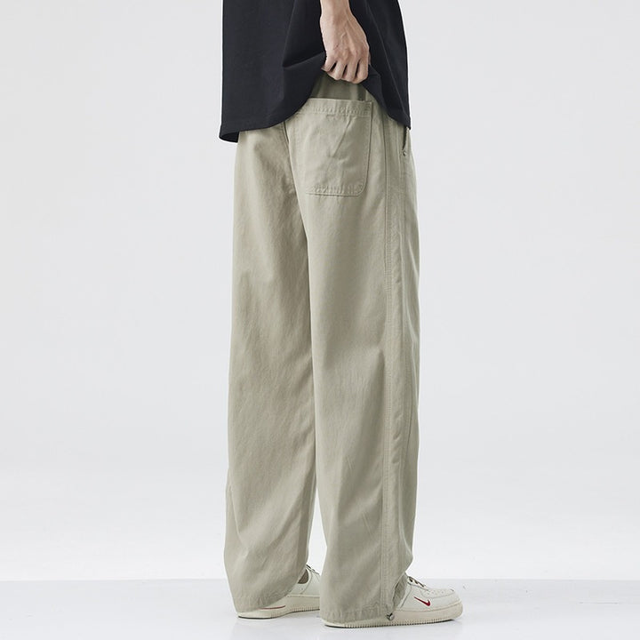 Men Comfortable Wide Cut Relaxed Fit Leisure Pants Mune Fashion