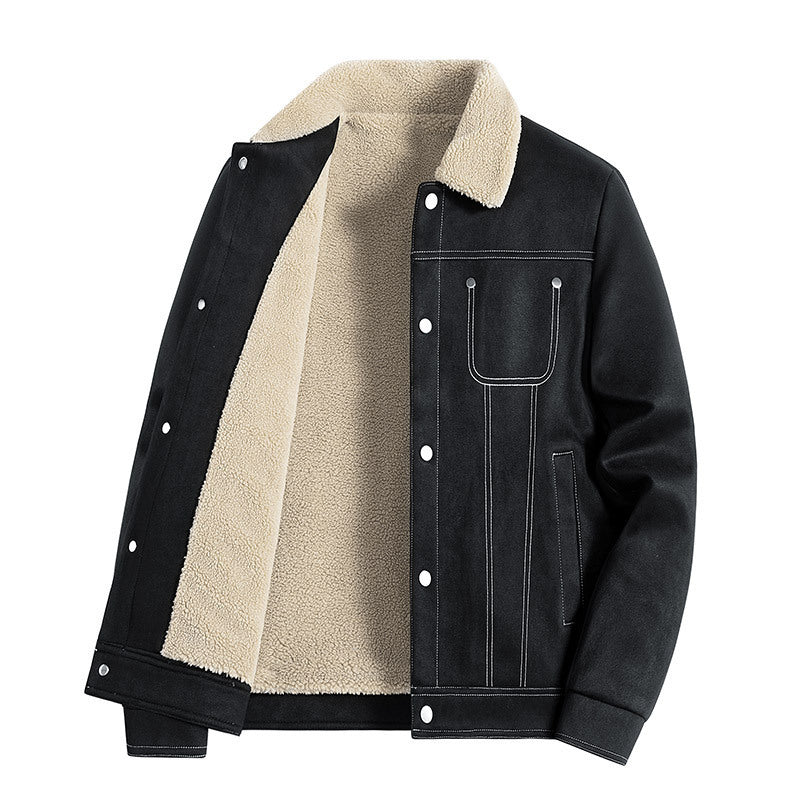 Men's Casual Lambskin Jacket Mune Fashion