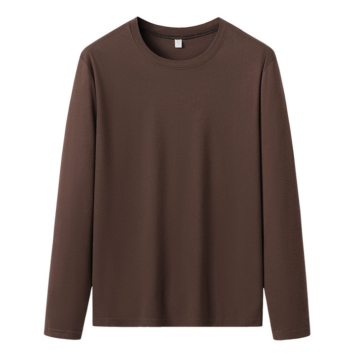 Men's Long-Sleeved Crew Neck Basic Sweatshirt made of Soft Cotton Blend Mune Fashion