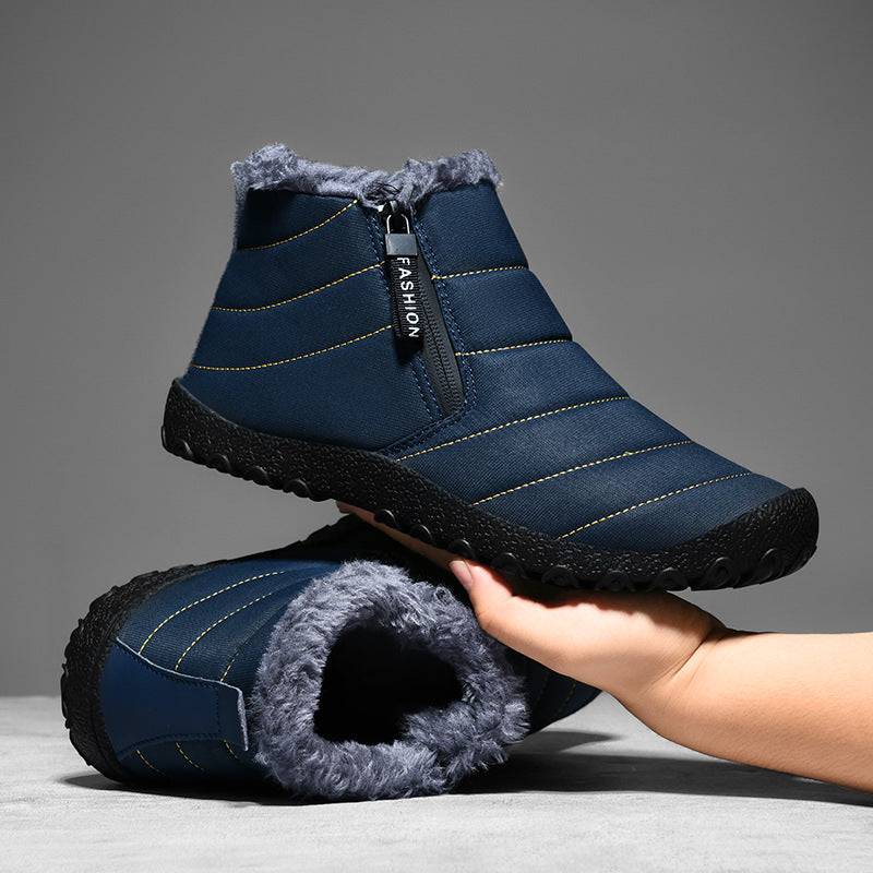 Ladies Padded Winter Short Ankle Boot with Teddy Lining and Zipper Mune Fashion