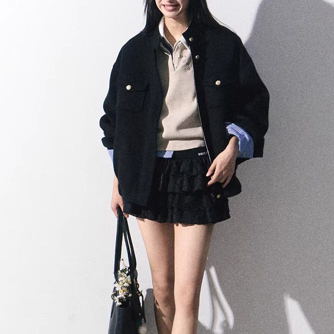 Women Stylish Bomber Jacket Mune Fashion